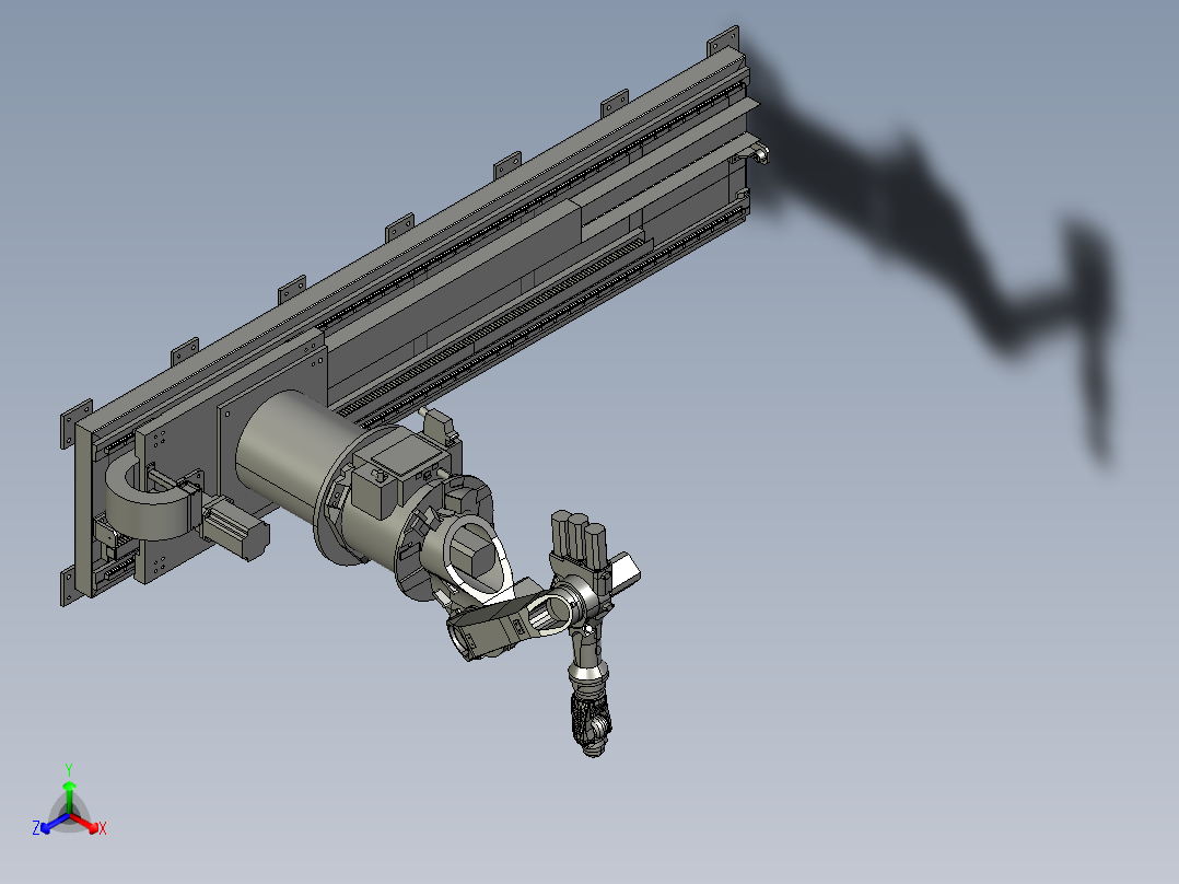 库卡KR6机器人行走机构-798607--100正等轴测图