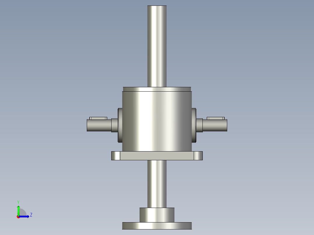 机制双排砖生产设备设计-升降装置左视图