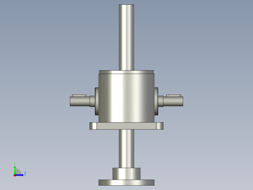机制双排砖生产设备设计-升降装置左视缩略图