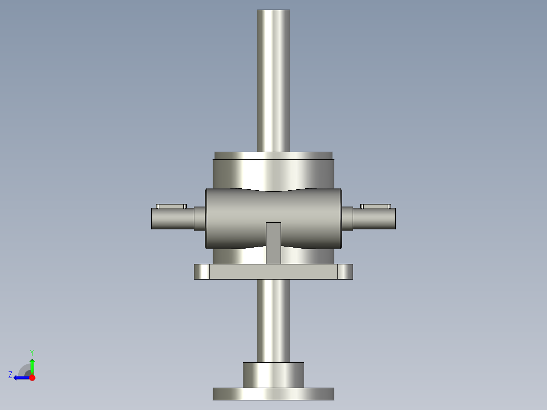 机制双排砖生产设备设计-升降装置右视图