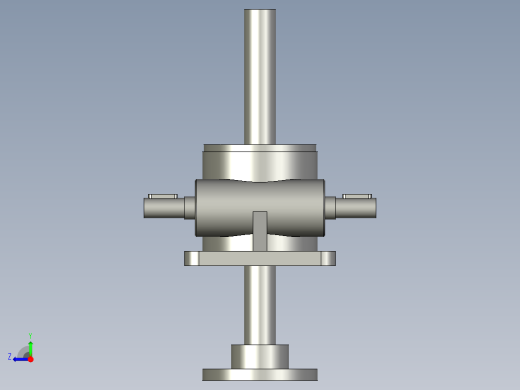 机制双排砖生产设备设计-升降装置右视缩略图
