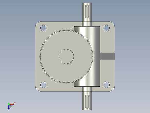 机制双排砖生产设备设计-升降装置俯视缩略图