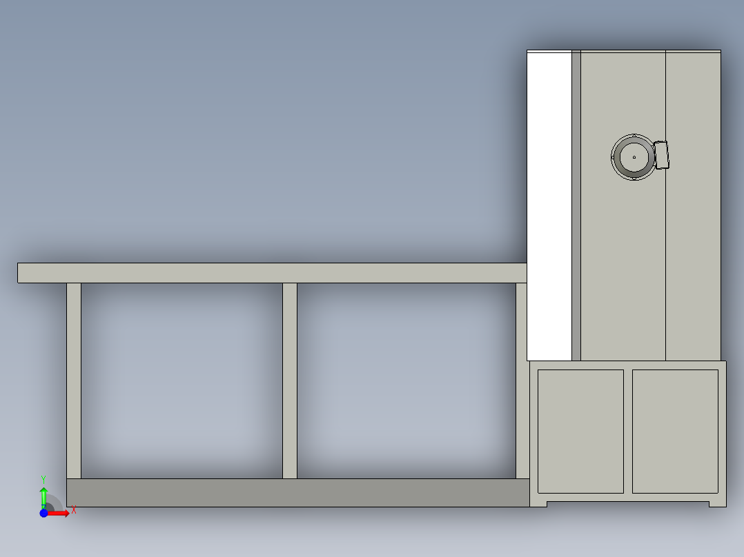 连续性焊接的超声波塑料焊接机前视图