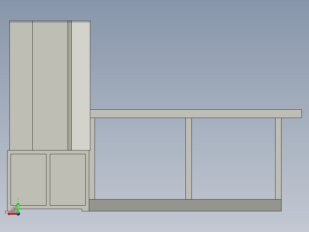 连续性焊接的超声波塑料焊接机后视图