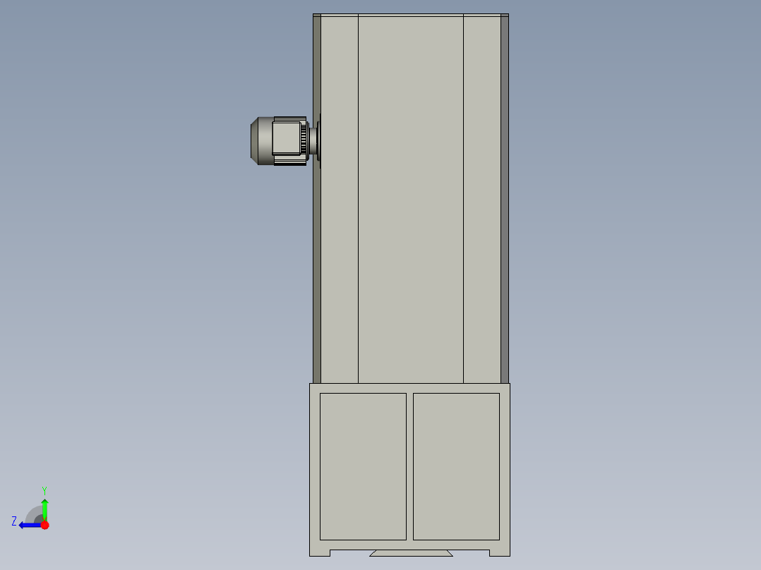 连续性焊接的超声波塑料焊接机右视图