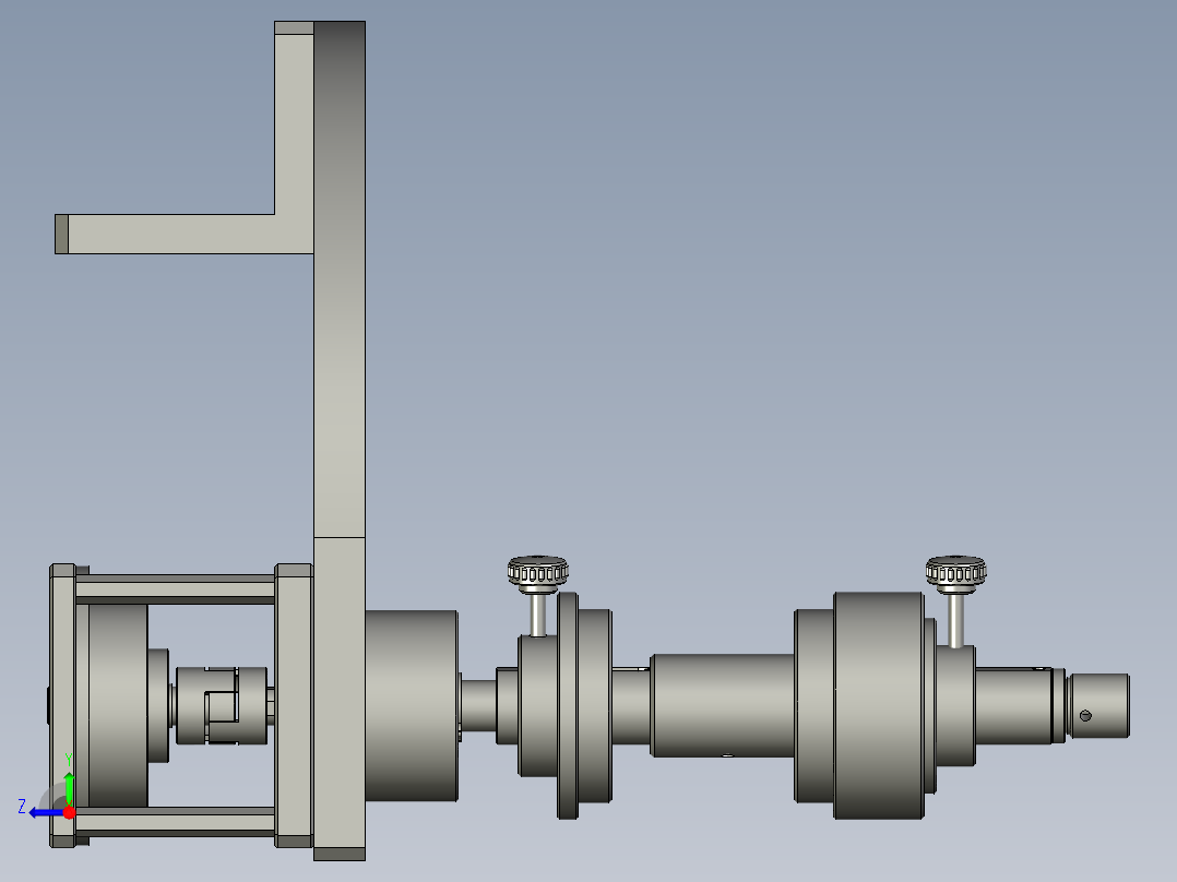 全自动铜膜天线切割检测自动化生产线S2d01-014原料收放组件右视图