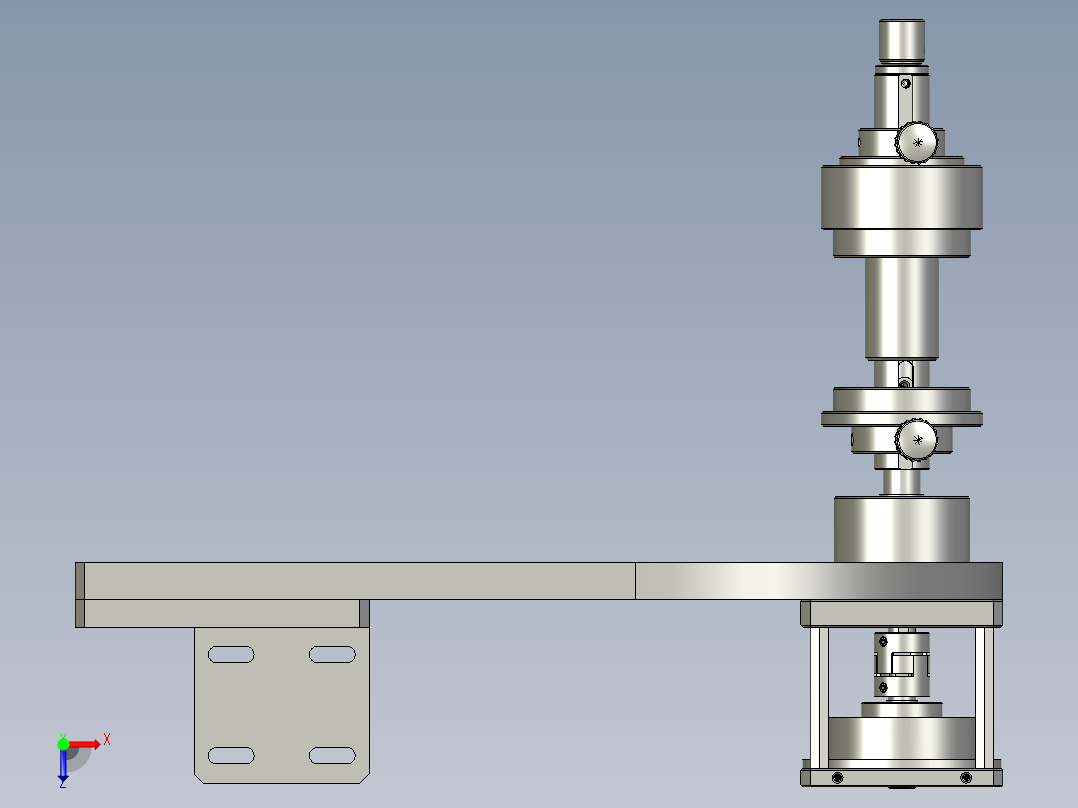 全自动铜膜天线切割检测自动化生产线S2d01-014原料收放组件俯视图