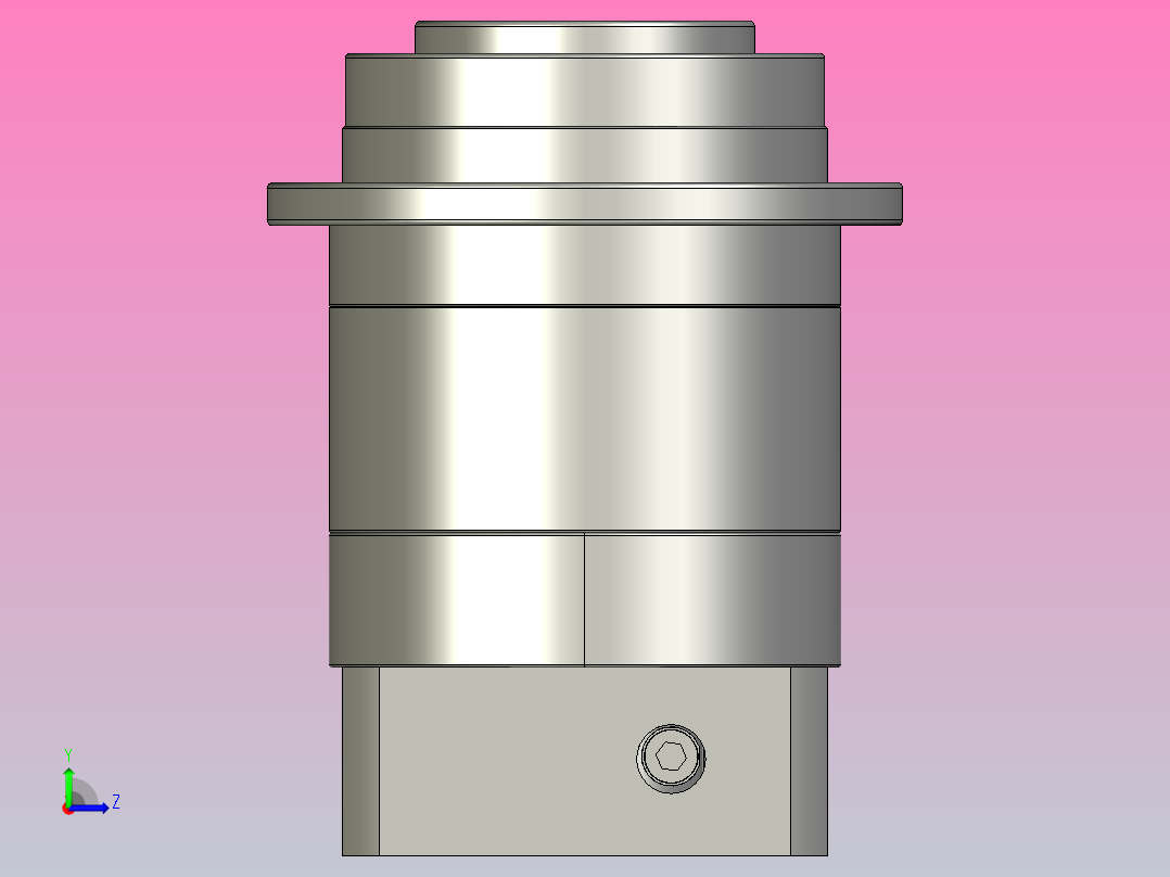 JHF090-L2 19-80-100-M6法兰盘斜齿轮行星减速机左视图