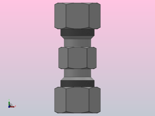 SKU 联管直二通卡套接头[SKU 08]前视缩略图