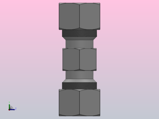 SKU 联管直二通卡套接头[SKU 08]左视缩略图