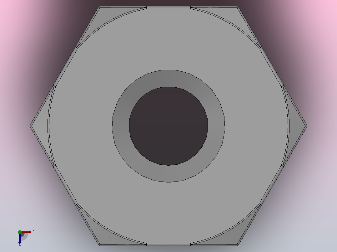 SKU 联管直二通卡套接头[SKU 08]俯视图
