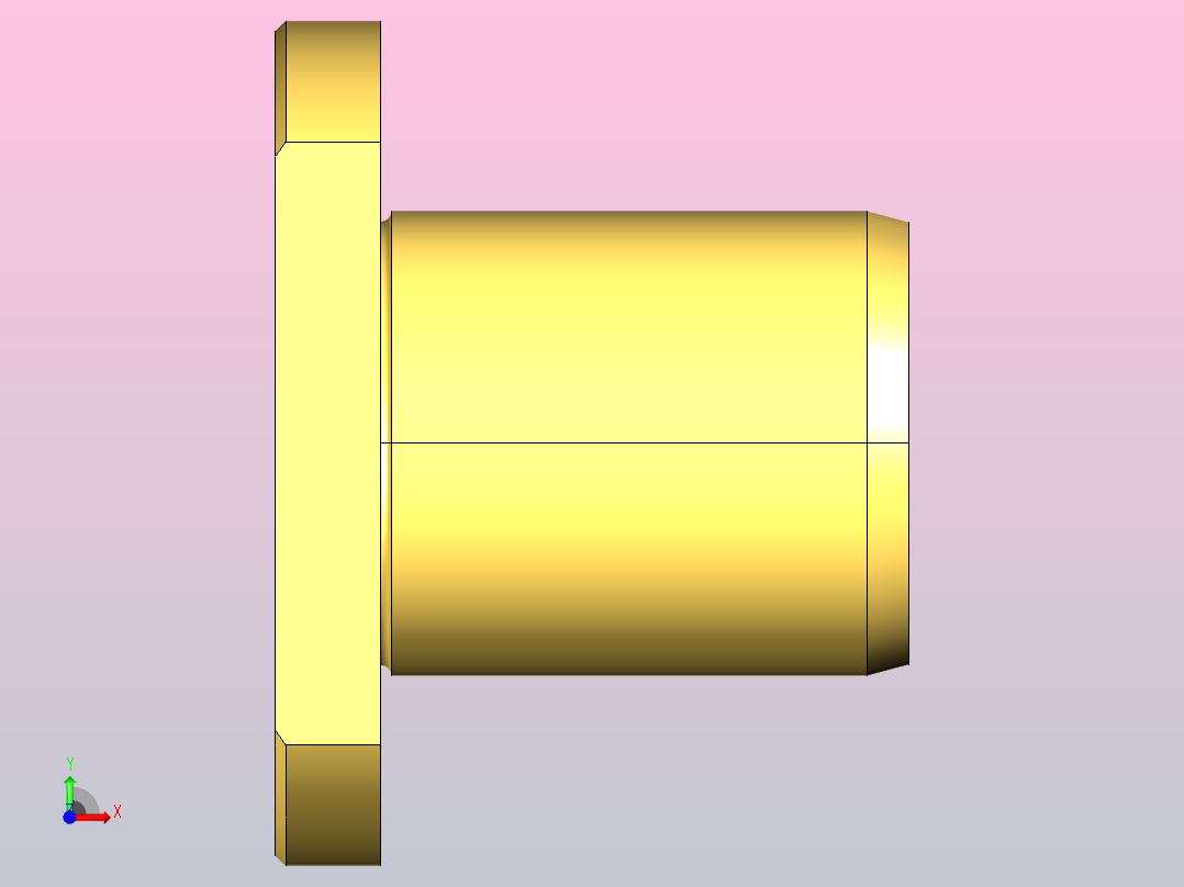 WYPN两面切割法兰型无油衬套[WYPNP-d16-L30]前视图