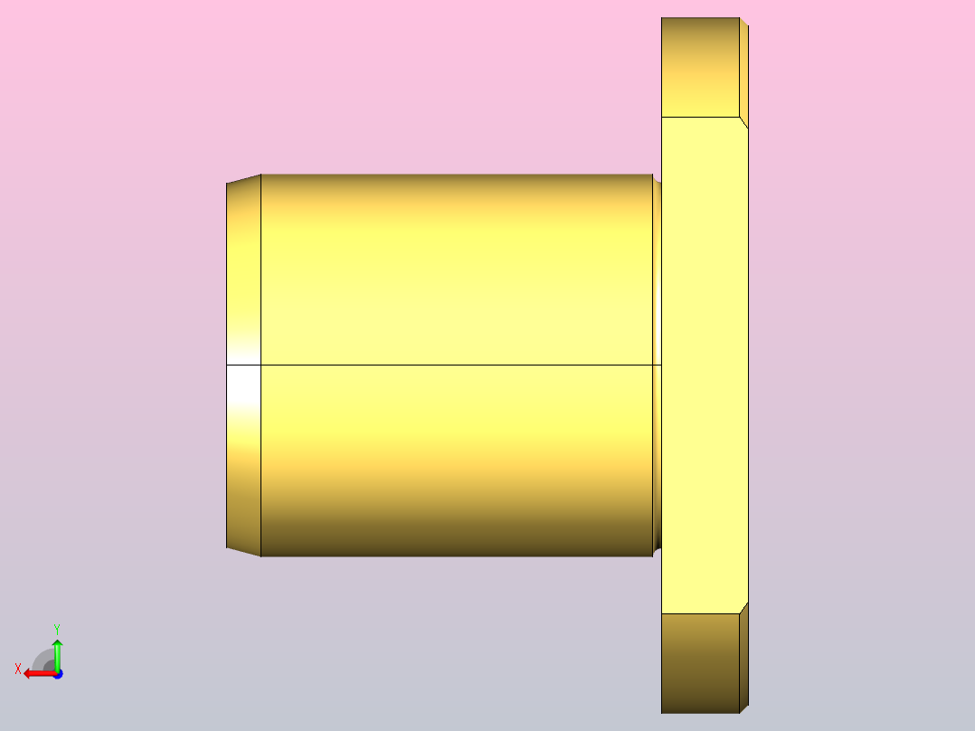 WYPN两面切割法兰型无油衬套[WYPNP-d16-L30]后视图