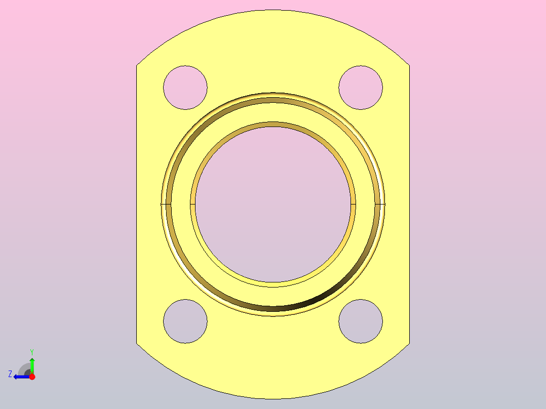 WYPN两面切割法兰型无油衬套[WYPNP-d16-L30]右视图