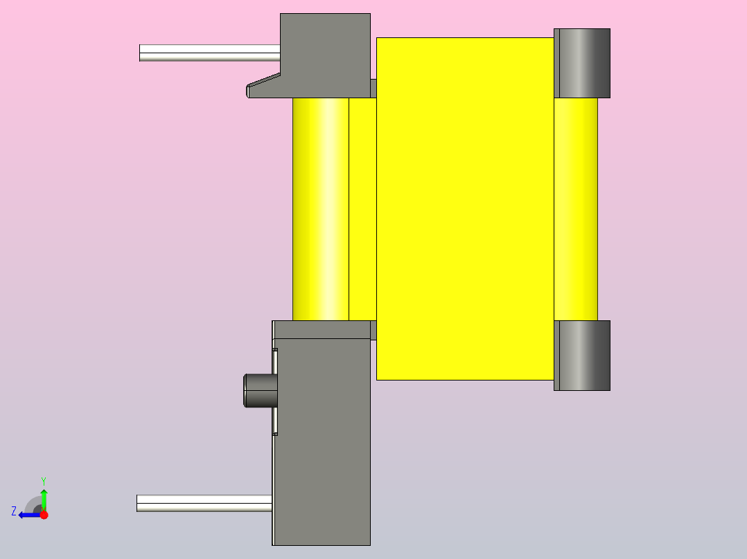 EE13水平变压器右视图