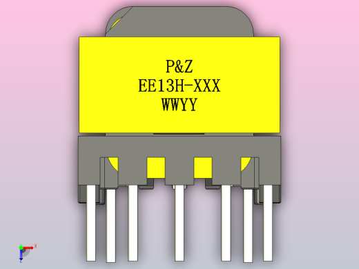 EE13水平变压器俯视缩略图