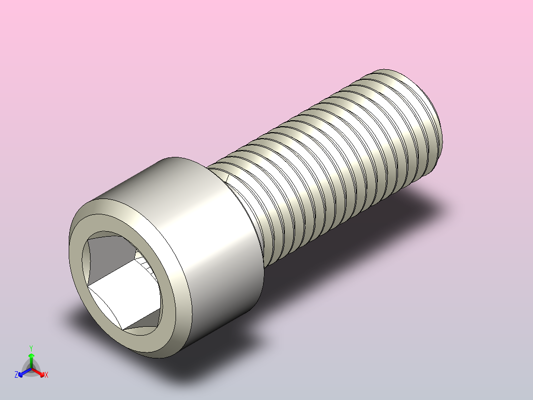 DIN_EN_ISO_4762_M20x50.ipt内六角螺钉主视图