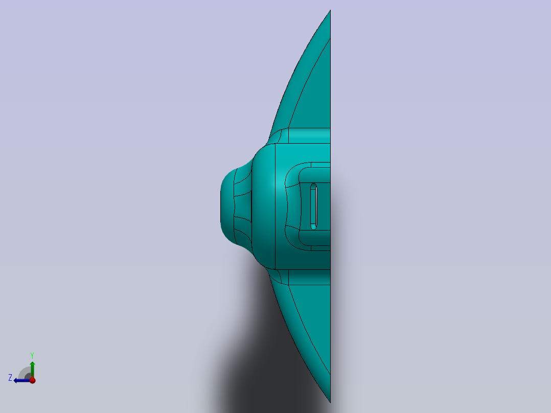 SolidWorks实践部件右视图