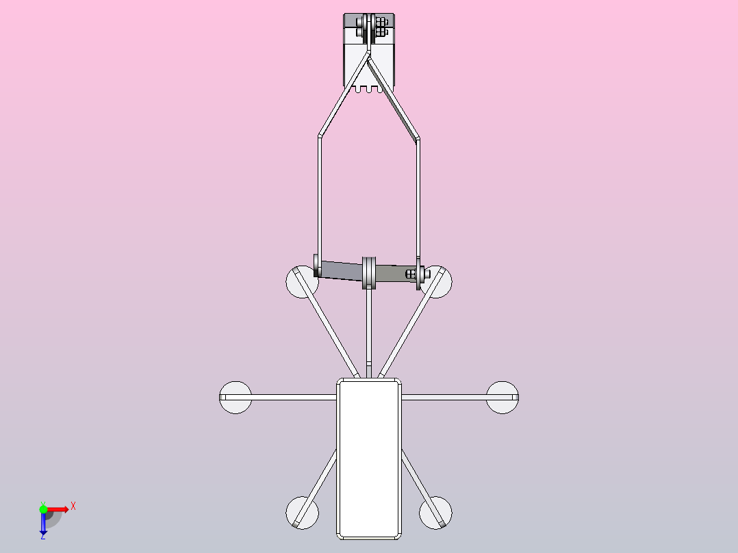 挖掘机的玩具俯视图