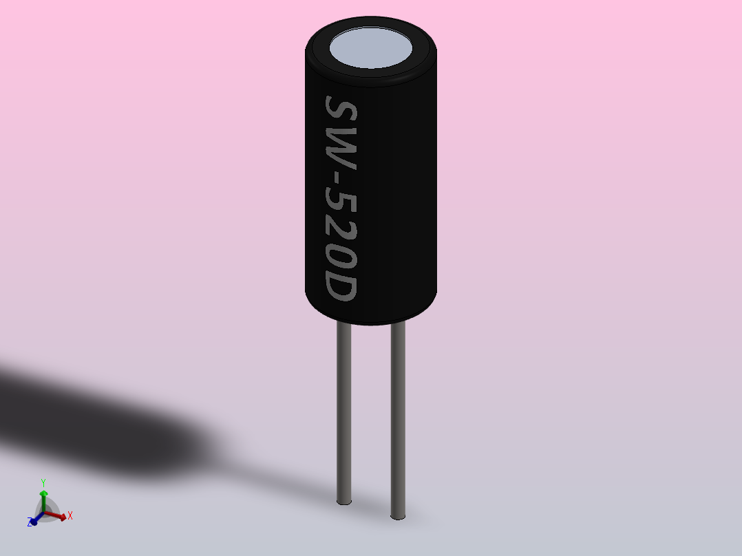 倾斜开关SW520D主视图