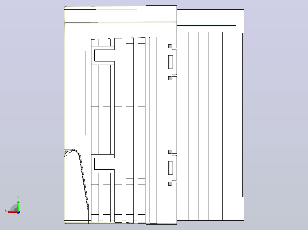 变频器A025后视图