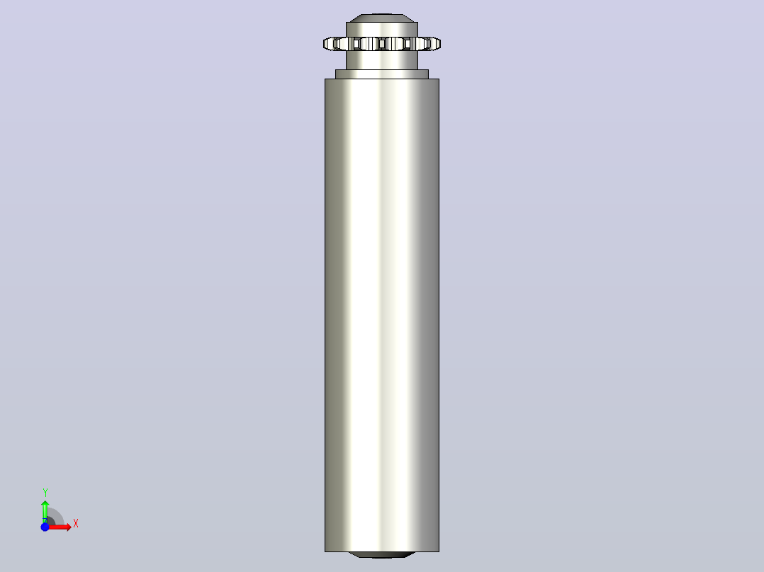 SD1-08B14T-D60X2.0T-AGL283-RL250-C1动力钢制单排齿输送滚筒前视图