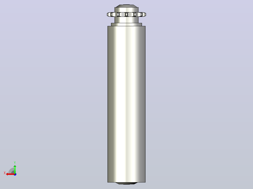 SD1-08B14T-D60X2.0T-AGL283-RL250-C1动力钢制单排齿输送滚筒后视图