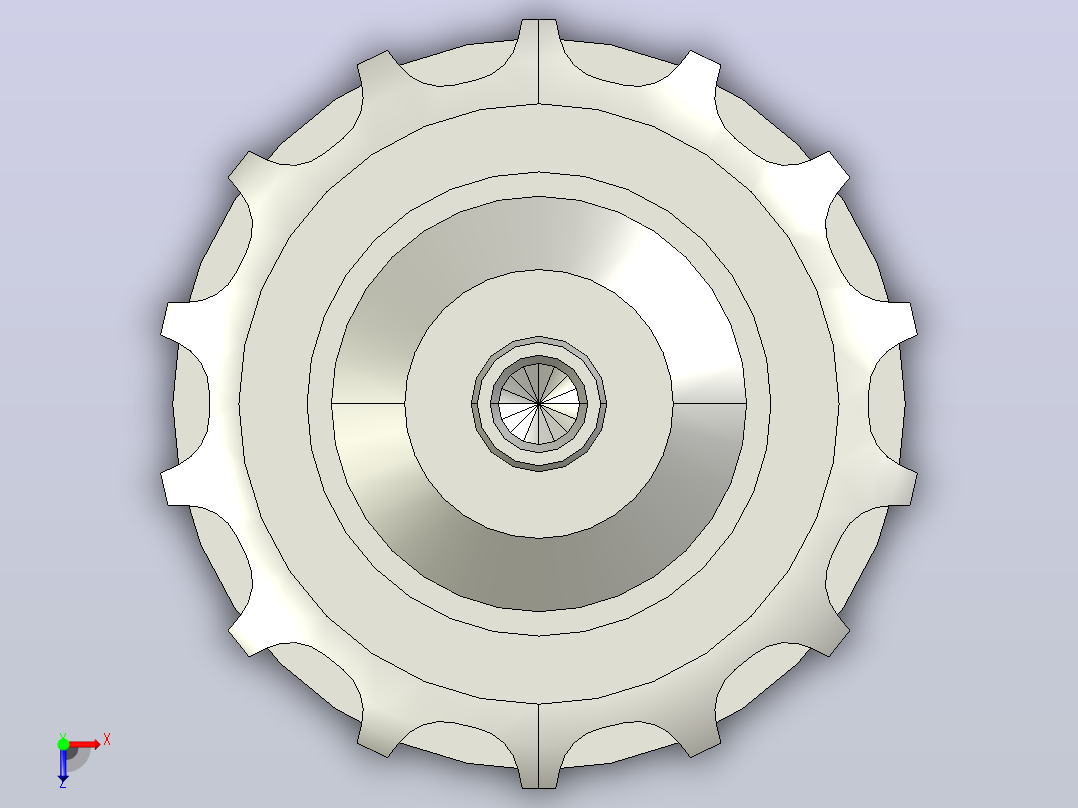 SD1-08B14T-D60X2.0T-AGL283-RL250-C1动力钢制单排齿输送滚筒俯视图