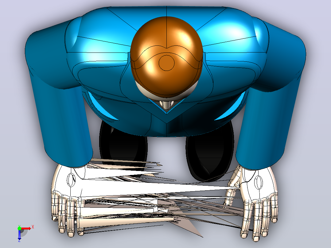 男子3d 13俯视图
