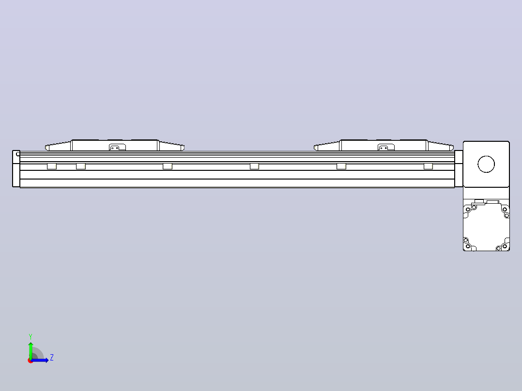皮带直线轴双滑块型TPA-GCBS-150-P80-L100-RP-M75-N3左视图