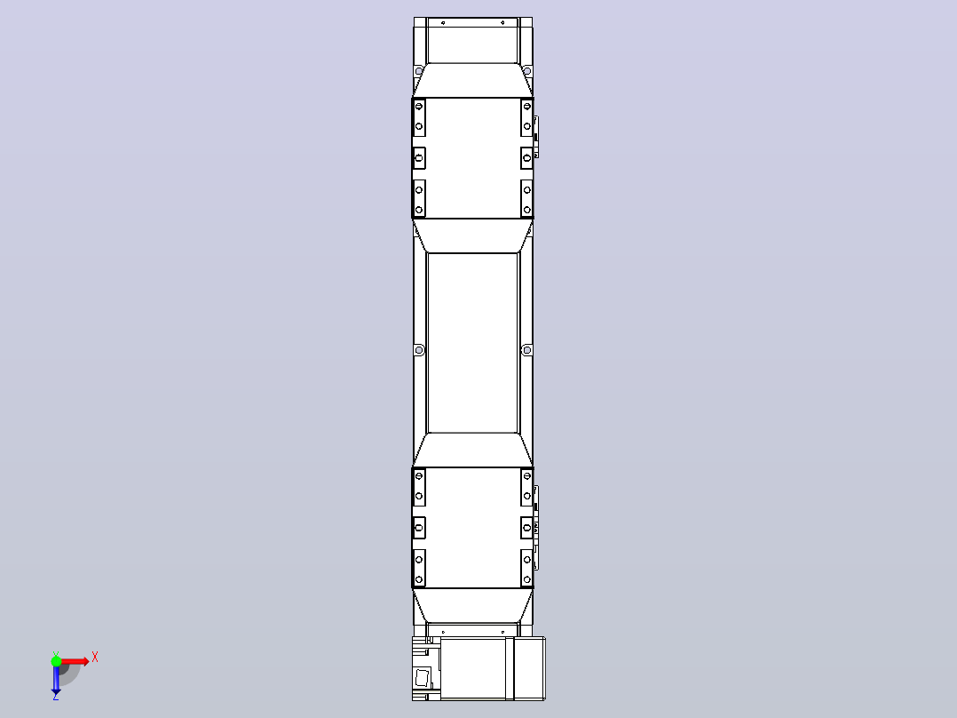 皮带直线轴双滑块型TPA-GCBS-150-P80-L100-RP-M75-N3俯视图