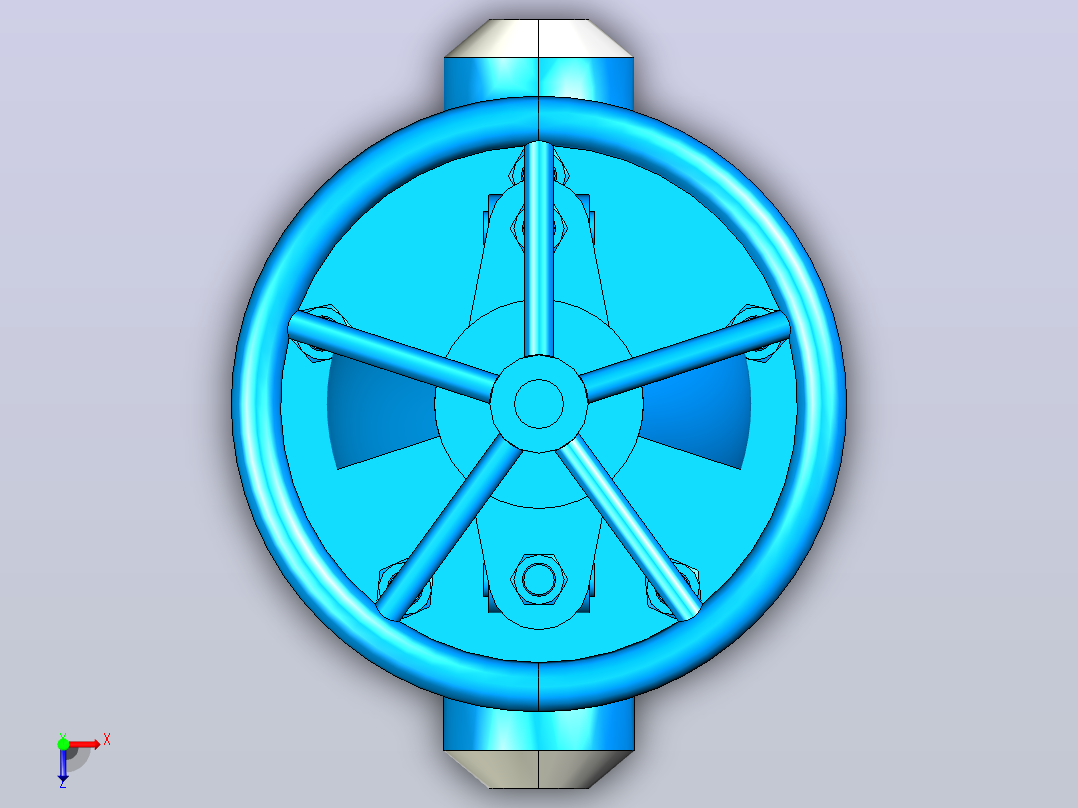 J61(H-Y)-J961(H-Y)-200电站截止阀[20]俯视图