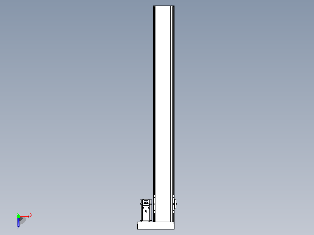 日规模组半封闭丝杆TPA-HNR-110D-1610C-L950-ML-Y-P40-N3俯视图