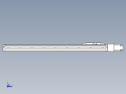 滚珠丝杠直线轴内置导轨TPA-GCR-120-1610C-L650-M-M40-N3左视缩略图
