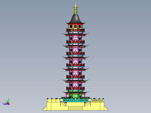 宝塔.x_t右视缩略图