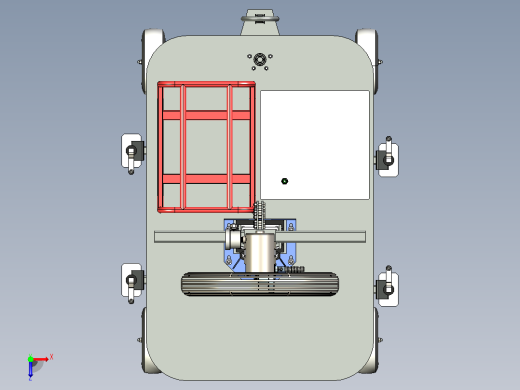 推车上的独立蒸发式空气喷雾冷却器，带Mast - 7'-12' - 8723 CFM - 9kW气体发生器防爆俯视缩略图