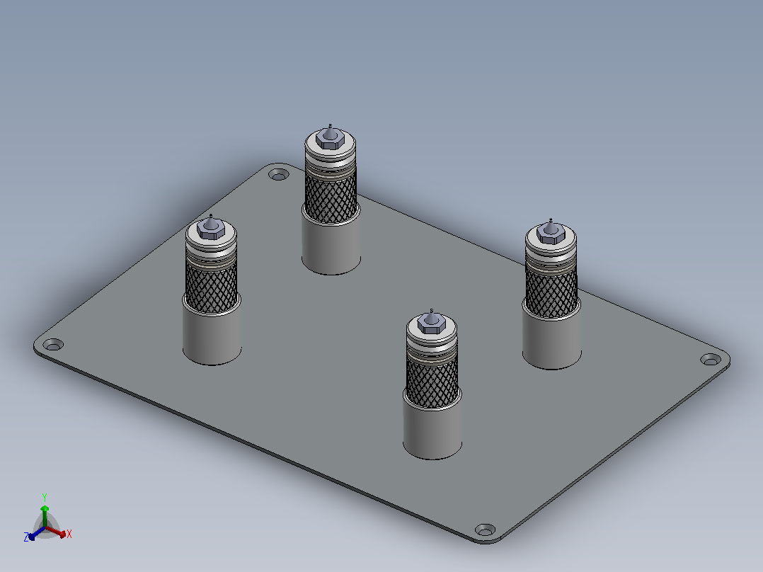 印刷电路板（PCB）焊接固定架3D图纸 Solidworks设计 附STEP主视图