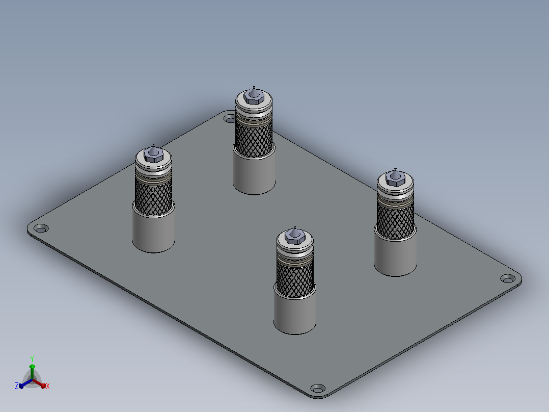 印刷电路板（PCB）焊接固定架3D图纸 Solidworks设计 附STEP正等轴测图