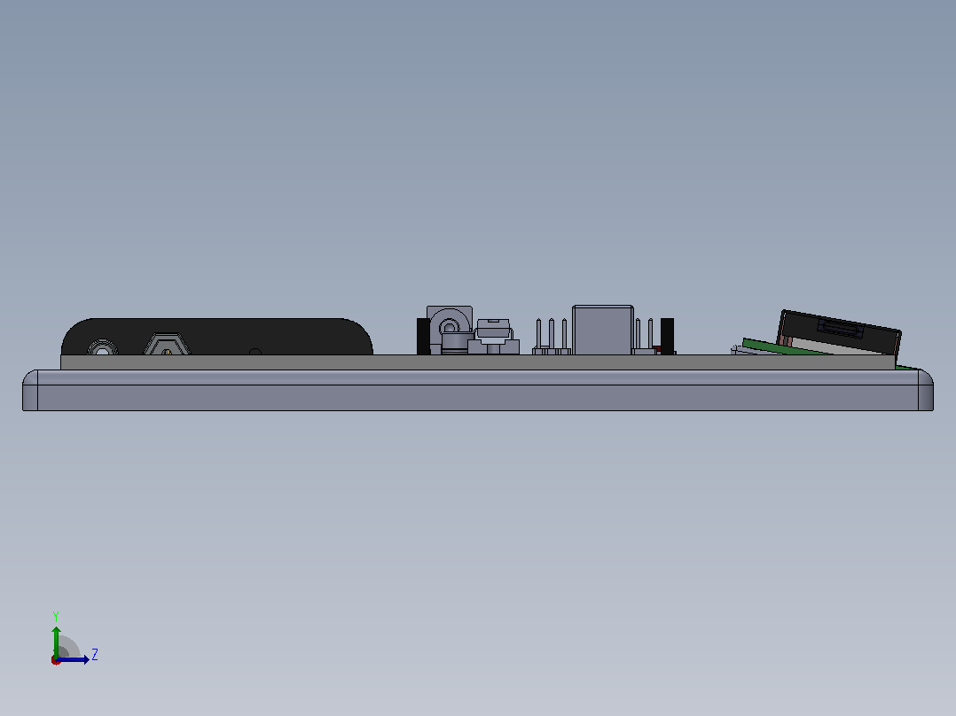 Arduino支架左视图
