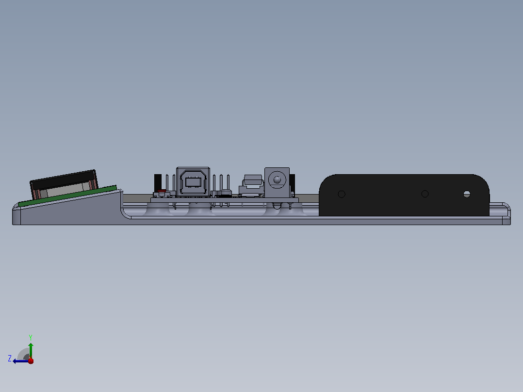 Arduino支架右视图