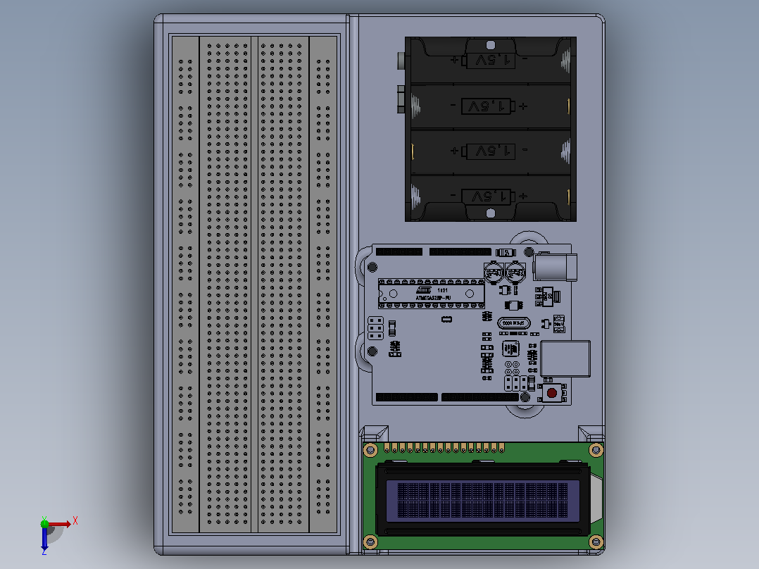 Arduino支架俯视图