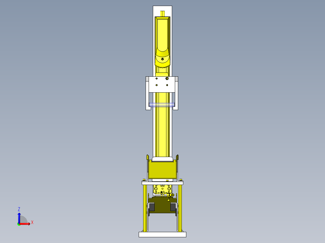 NG工件引入机构前视图