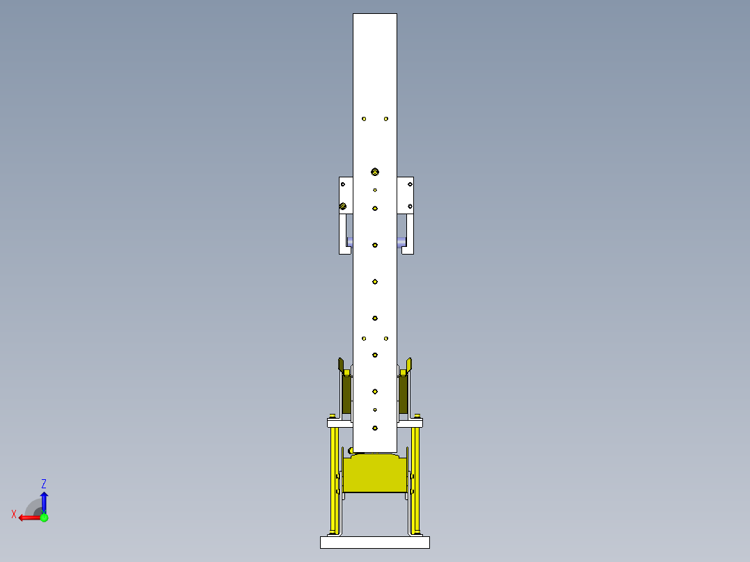 NG工件引入机构后视图