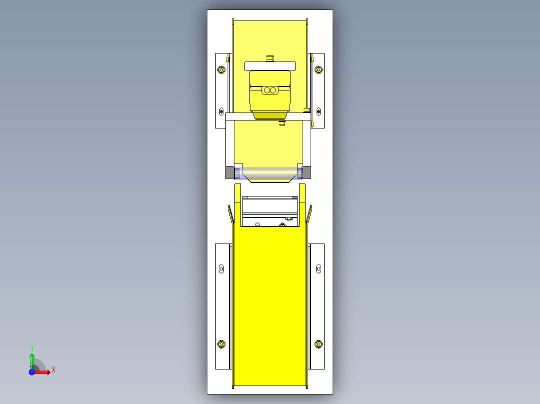 NG工件引入机构俯视图