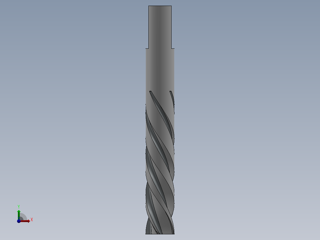 铣刀洗刀钻头机床刀具花键铣削刀具11前视图