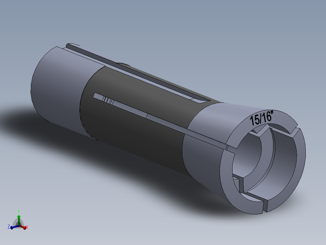 R8-夹头组-R8 COLLET 0.9375.SLDPRT主视图