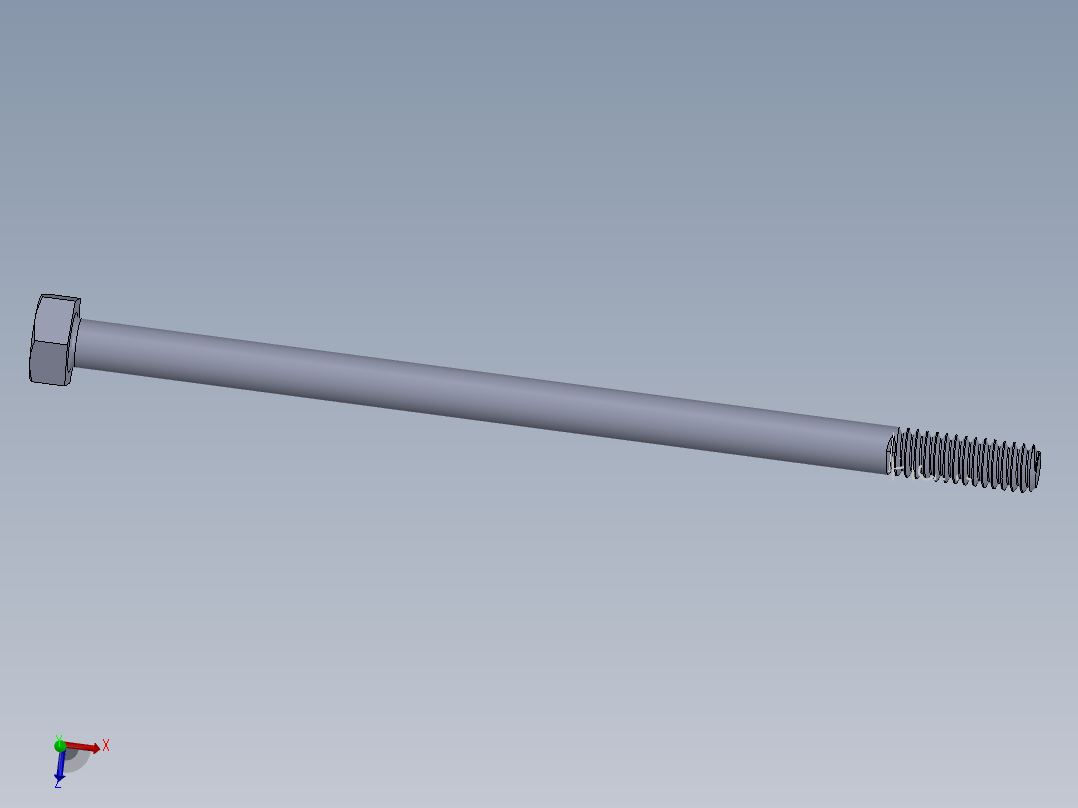 UNC 六角螺栓-Hex Bolt 0.250-20 x 5.SLDPRT