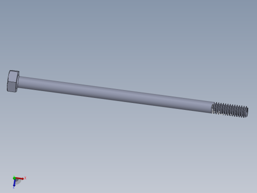 UNC 六角螺栓-Hex Bolt 0.250-20 x 5.SLDPRT
