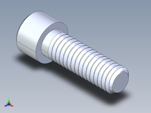 粗螺纹 SHCS 螺钉-SHCS 0.315x18x1.STEP