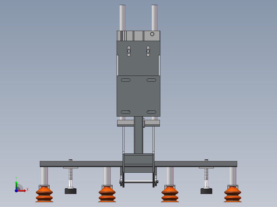 取袋器机构前视图